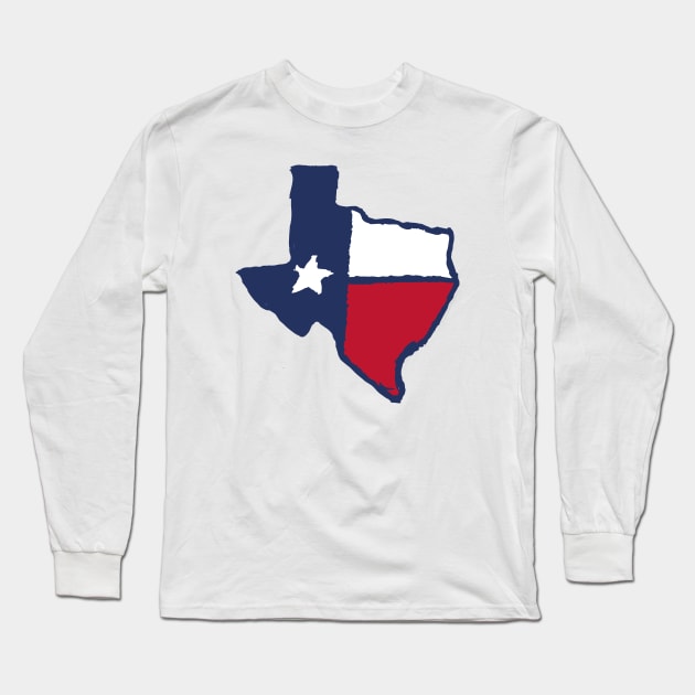 Texas 4 Long Sleeve T-Shirt by Very Simple Graph